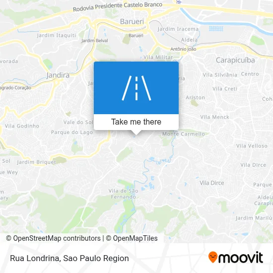 Rua Londrina map