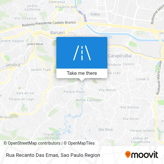 Rua Recanto Das Emas map