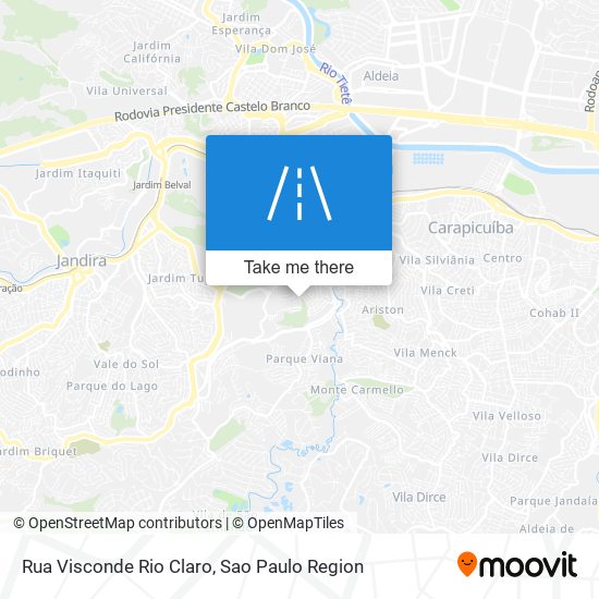 Rua Visconde Rio Claro map