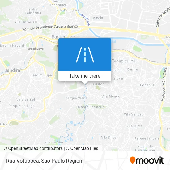 Rua Votupoca map