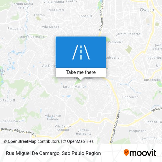 Rua Miguel De Camargo map
