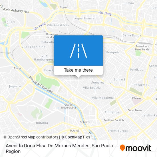 Avenida Dona Elisa De Moraes Mendes map