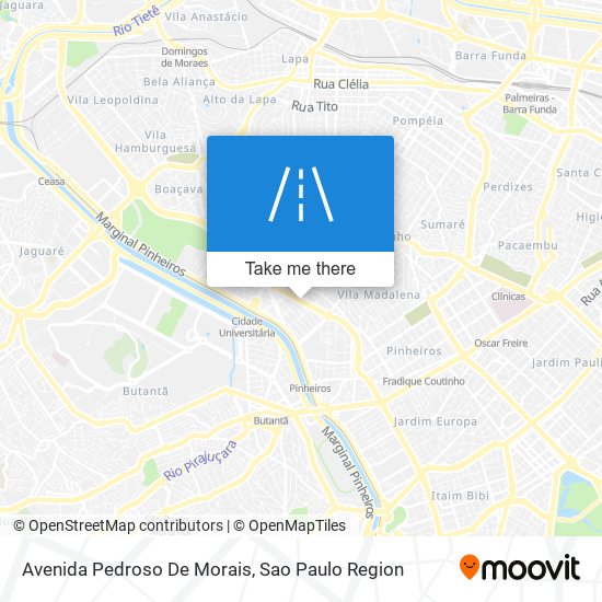 Mapa Avenida Pedroso De Morais