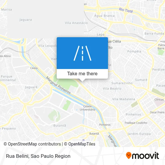 Rua Belini map