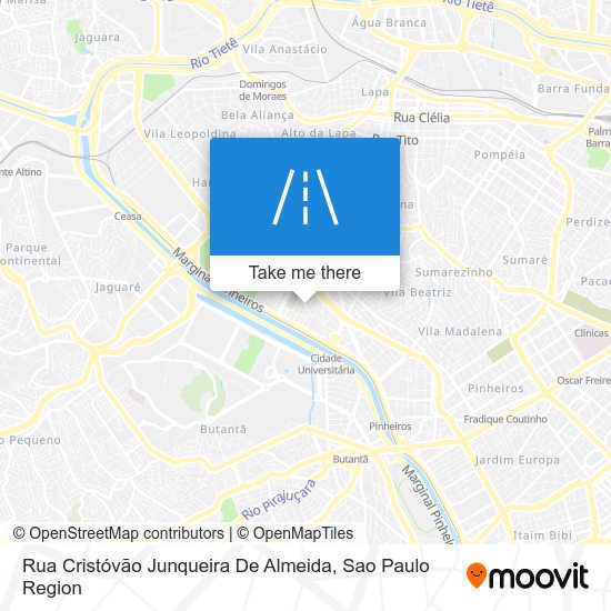 Mapa Rua Cristóvão Junqueira De Almeida