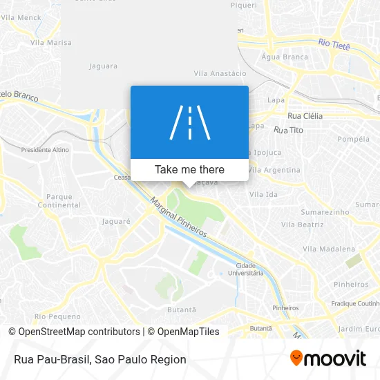 Rua Pau-Brasil map