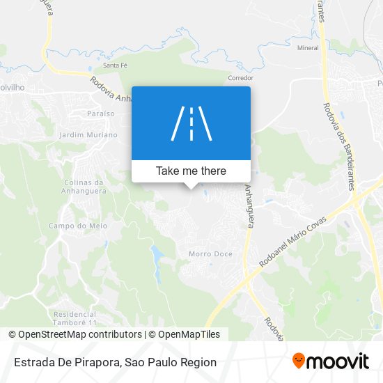 Estrada De Pirapora map