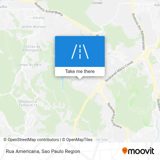 Rua Americana map