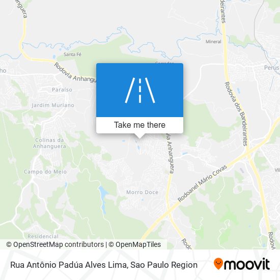 Rua Antônio Padúa Alves Lima map