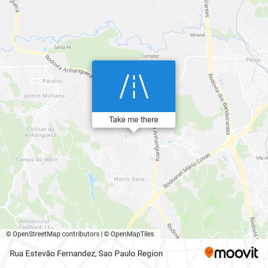 Mapa Rua Estevão Fernandez