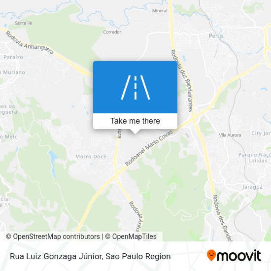 Rua Luiz Gonzaga Júnior map