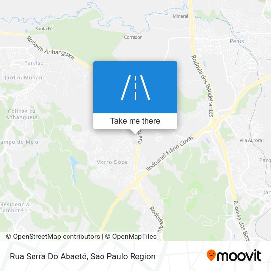 Rua Serra Do Abaeté map