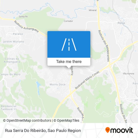 Mapa Rua Serra Do Ribeirão