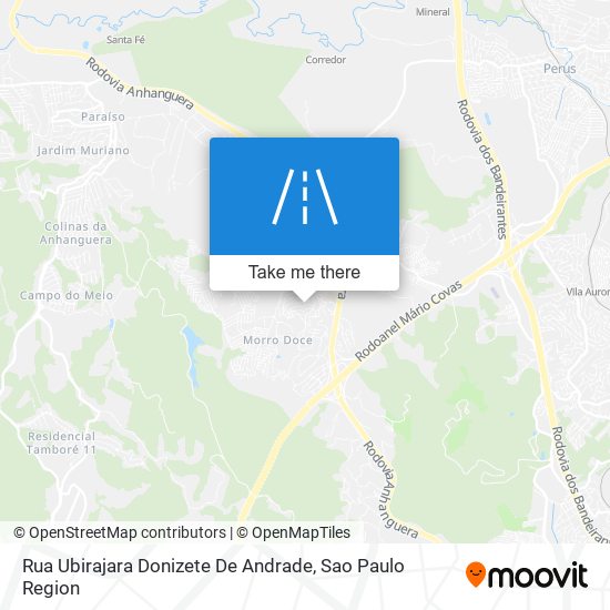 Mapa Rua Ubirajara Donizete De Andrade