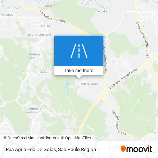 Rua Água Fria De Goiás map