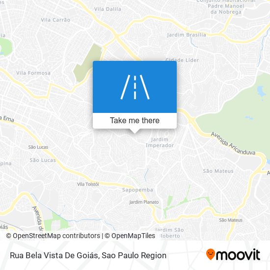 Mapa Rua Bela Vista De Goiás