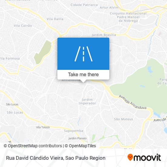 Rua David Cândido Vieira map