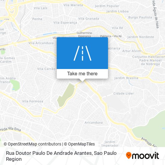 Mapa Rua Doutor Paulo De Andrade Arantes