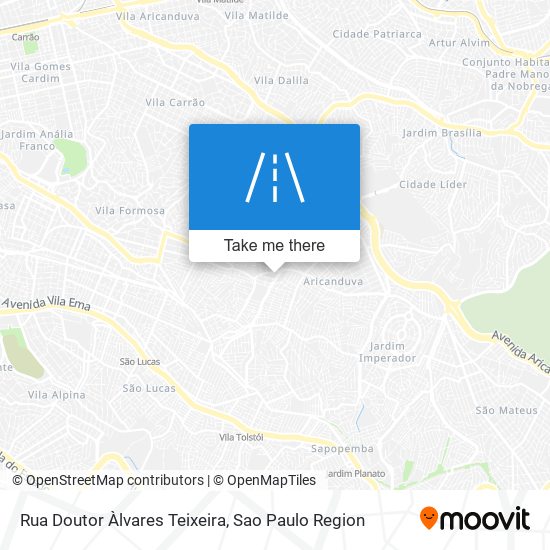 Mapa Rua Doutor Àlvares Teixeira