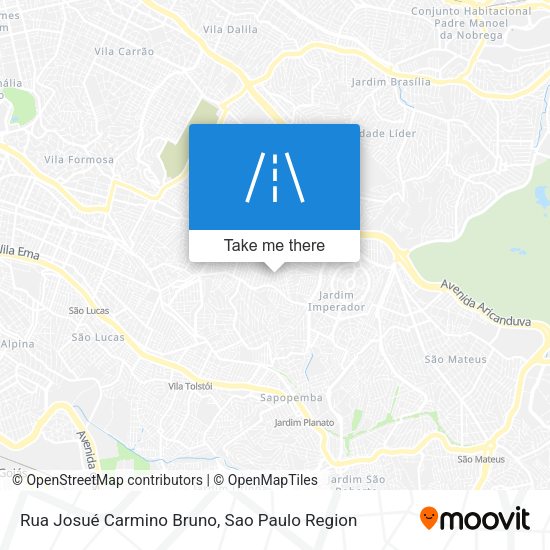 Rua Josué Carmino Bruno map