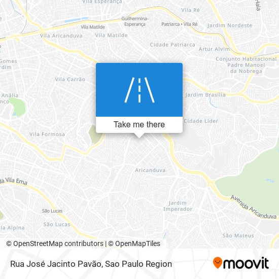 Rua José Jacinto Pavão map