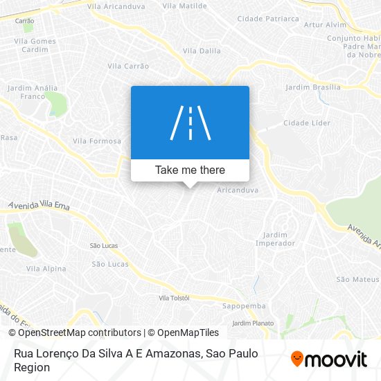 Rua Lorenço Da Silva A E Amazonas map