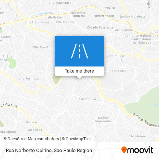 Mapa Rua Norberto Quirino