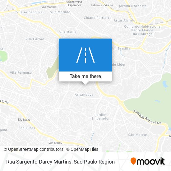Rua Sargento Darcy Martins map