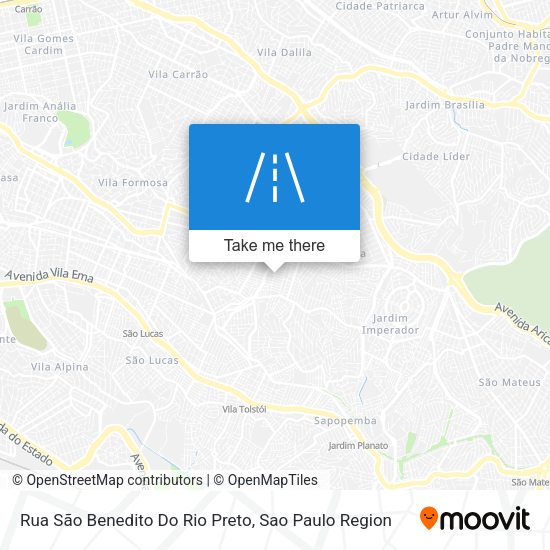 Rua São Benedito Do Rio Preto map