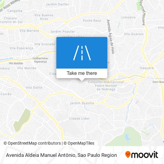 Mapa Avenida Aldeia Manuel Antônio