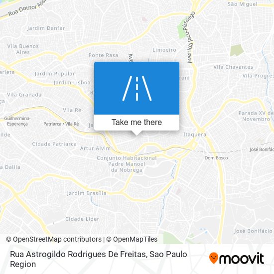 Mapa Rua Astrogildo Rodrigues De Freitas