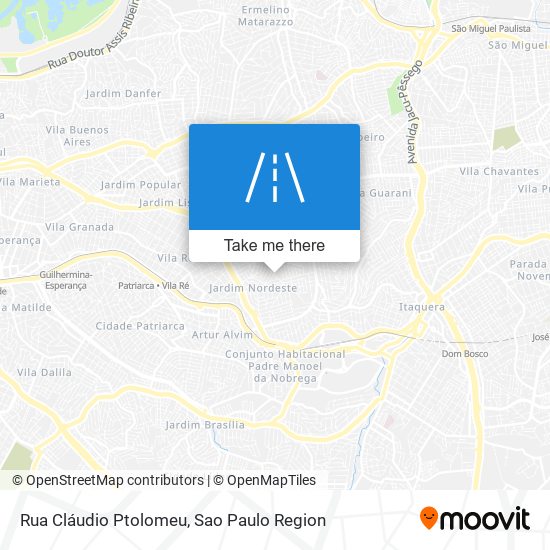 Rua Cláudio Ptolomeu map