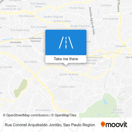 Rua Coronel Arquibaldo Jordão map