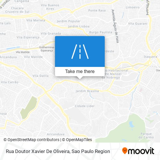 Rua Doutor Xavier De Oliveira map