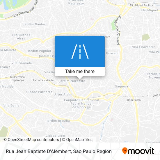 Rua Jean Baptiste D'Alembert map