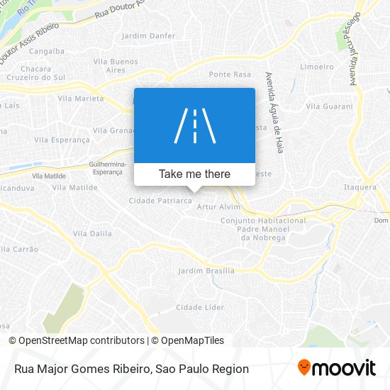 Rua Major Gomes Ribeiro map