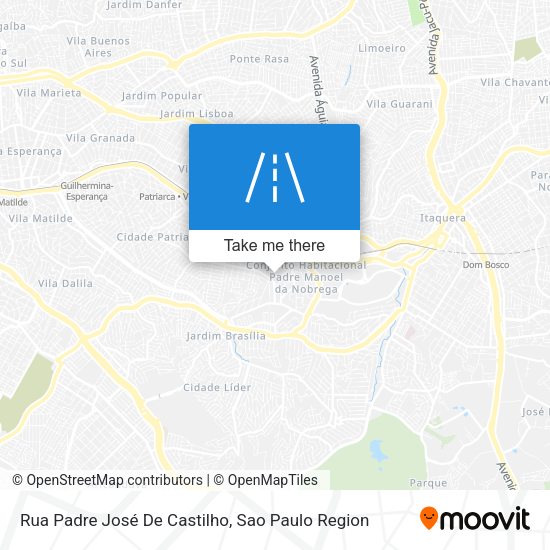 Rua Padre José De Castilho map