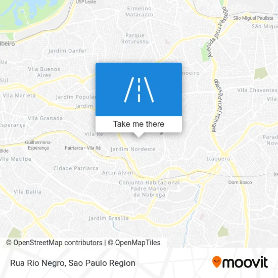 Rua Rio Negro map