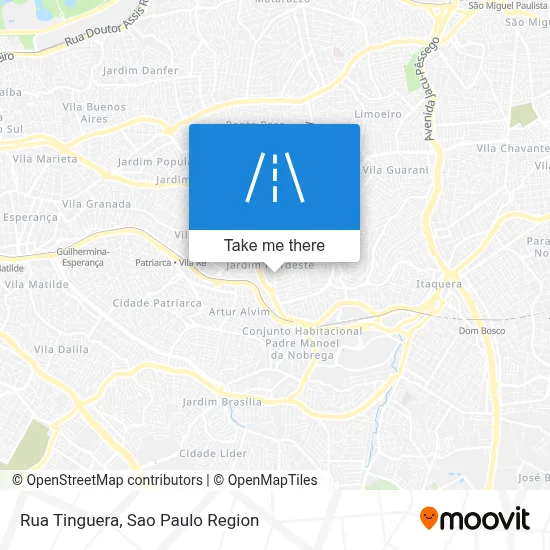 Rua Tinguera map