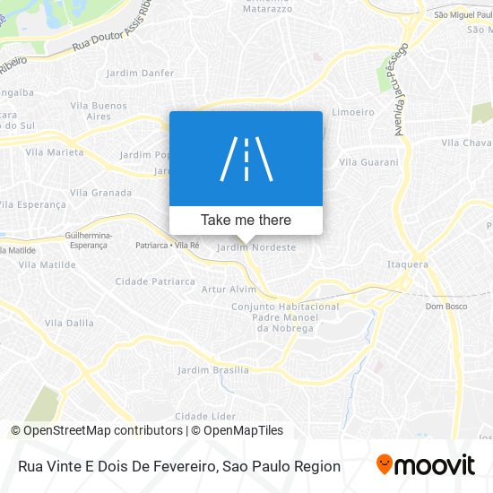 Rua Vinte E Dois De Fevereiro map