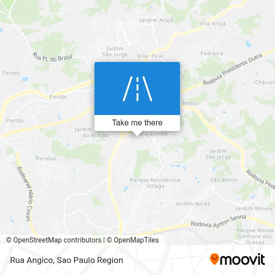 Rua Angico map