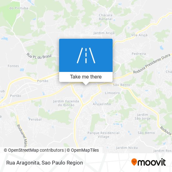 Mapa Rua Aragonita