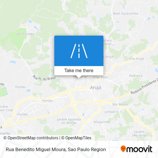 Rua Benedito Miguel Moura map