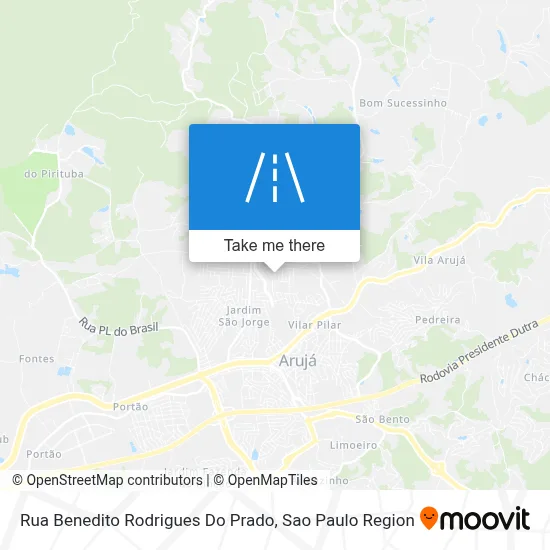 Rua Benedito Rodrigues Do Prado map