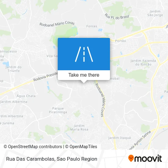 Rua Das Carambolas map