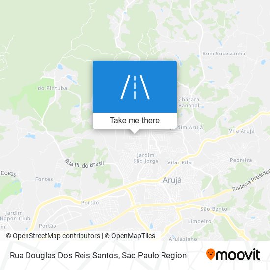 Mapa Rua Douglas Dos Reis Santos