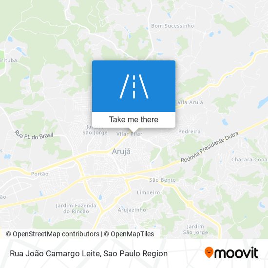 Mapa Rua João Camargo Leite
