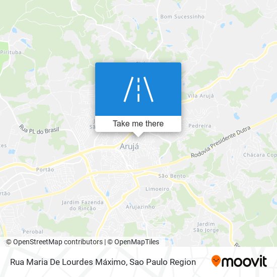 Mapa Rua Maria De Lourdes Máximo