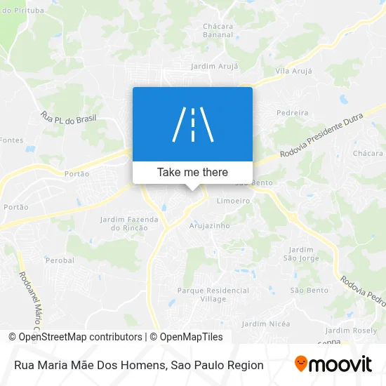 Rua Maria Mãe Dos Homens map