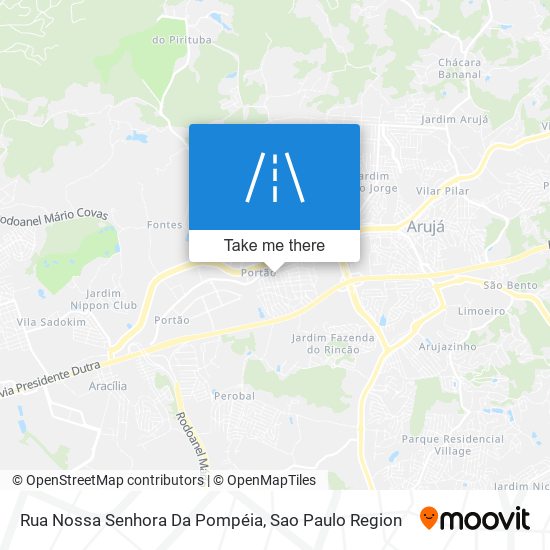 Rua Nossa Senhora Da Pompéia map